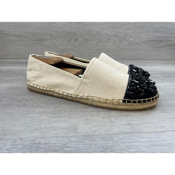 Circus By Sam Edelman Loretta Women's Espadrille Flat 10 Beige Comfort Shoes - Picture 1 of 10